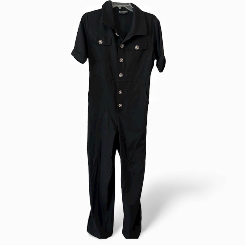 Black Utility Jumpsuit Minimalist Chic Capsule Wardrobe